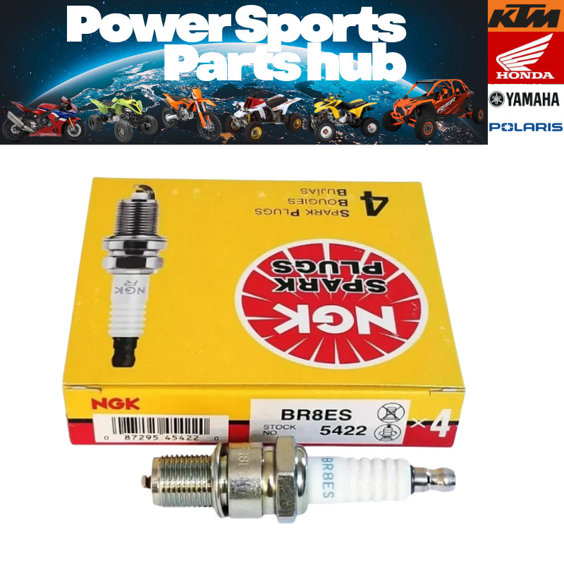NEW 1987-2006 YAMAHA YFZ 350 BANSHEE NGK SPARK PLUG PACK OF 4 BR8ES