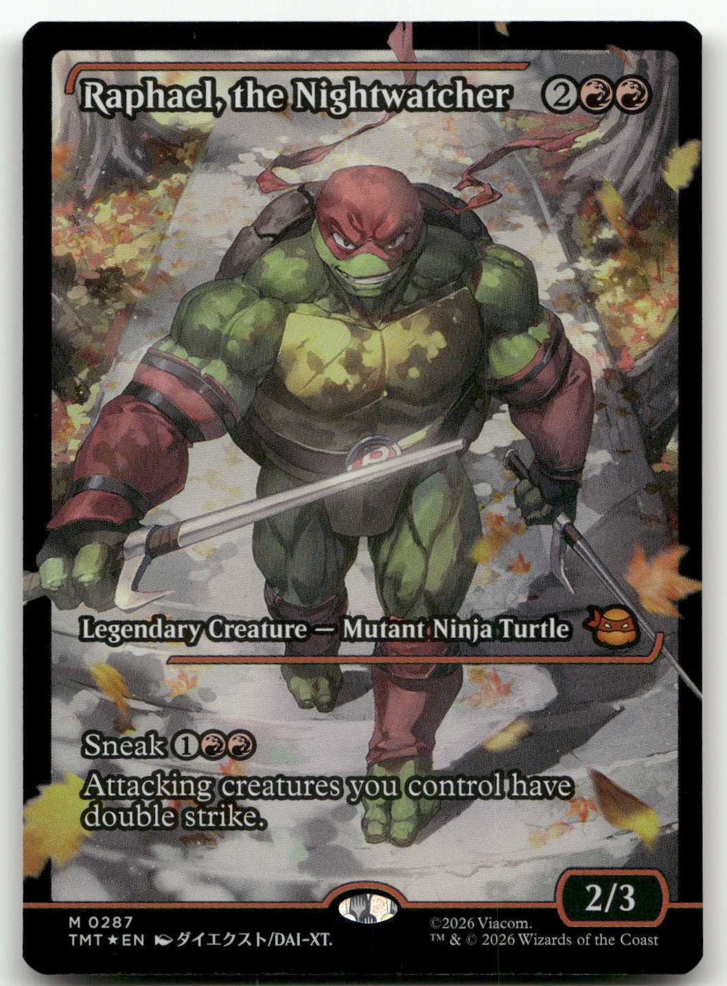 Raphael, the Nightwatcher (Showcase) #287 (Foil) NM Teenage Mutant Ninja Turtles