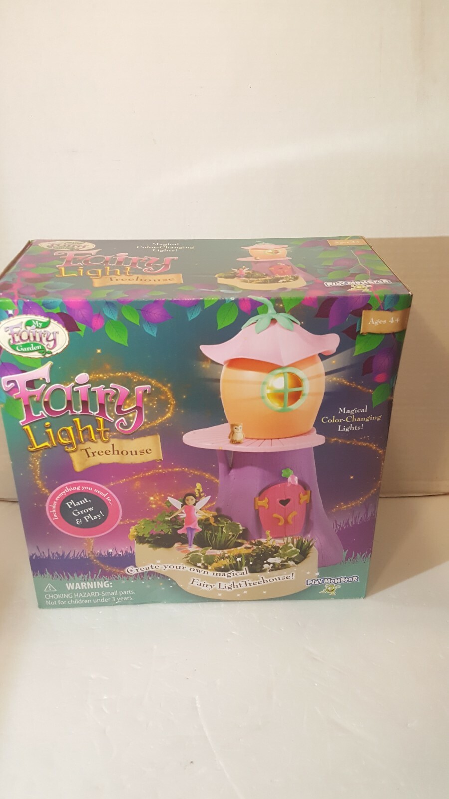 My Fairy Garden Light Treehouse Playset with Color Changing Light   NEW IN BOX
