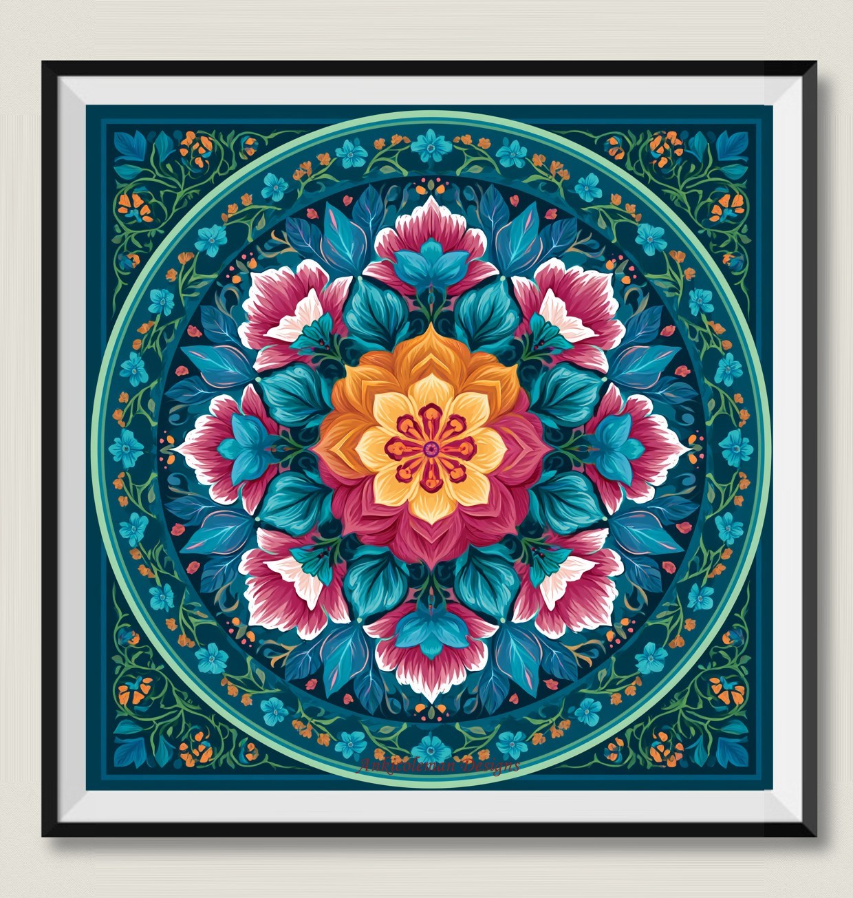 Mandala Pattern 10 DIY Chart Counted Cross Stitch Patterns Needlework DMC Color