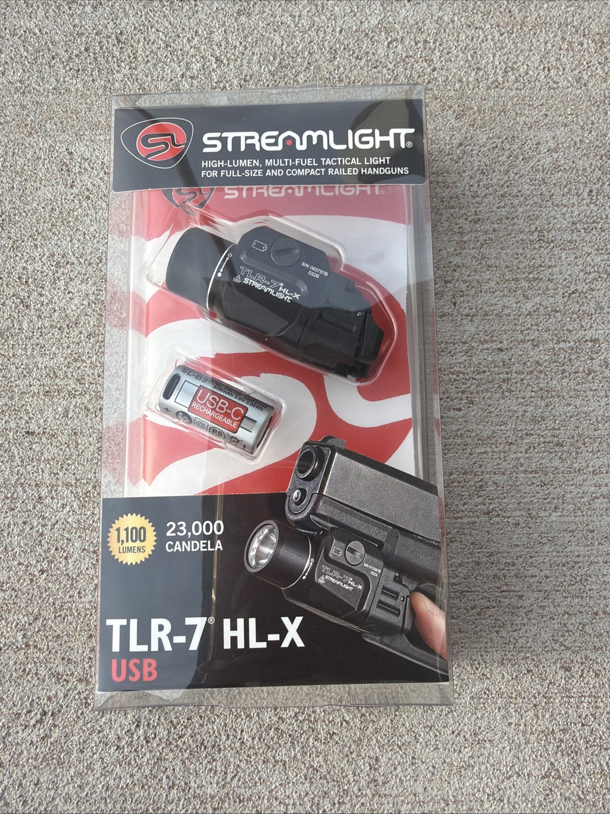 Streamlight TLR-7 HL-X USB LED Weapon Light - Black 69458