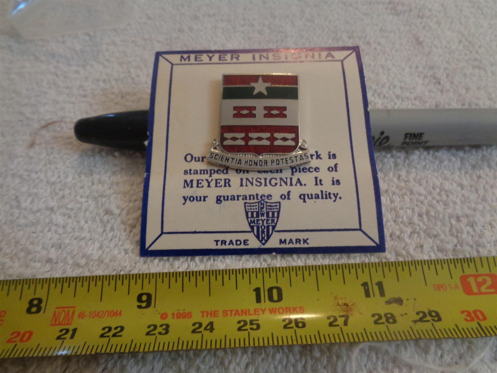 370th Engineer Battalion 9M Unit Crest, DI, DUI (DRAW#1)