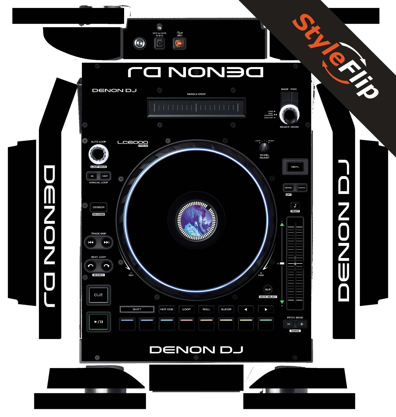Denon LC6000 Prime Skin | Black | Protective Decal | StyleFlip Skins