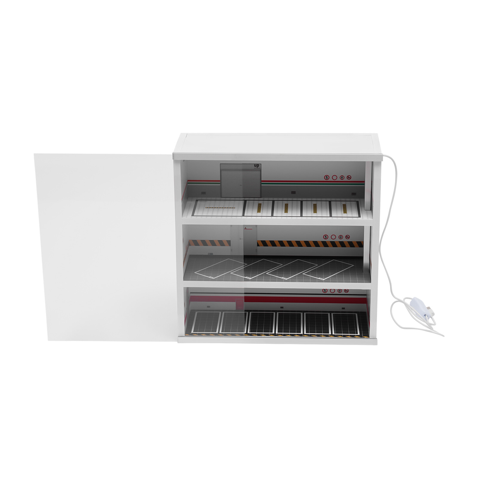 Diecast Model Car Display Case &LED Light For 1:64 3-Layer Model Display Cabinet