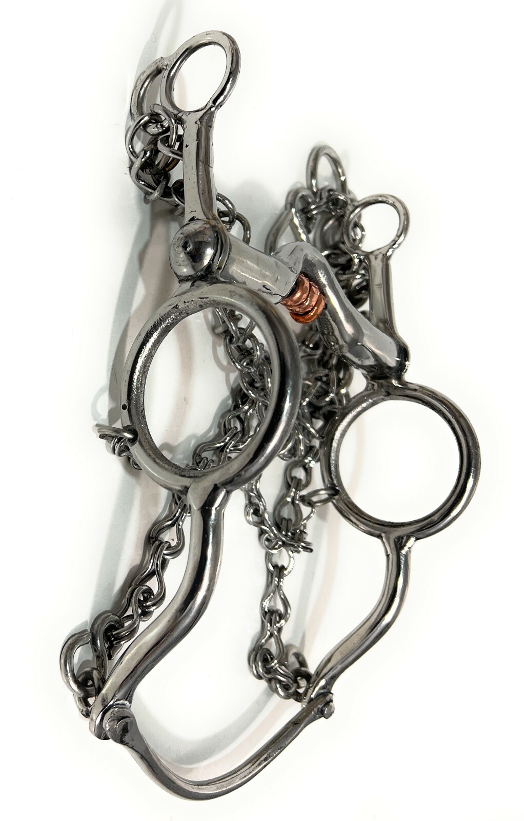 5 3/8" Stainless Steel Charro Saddle Horse Bit, Freno Charro Para Caballo, Tack
