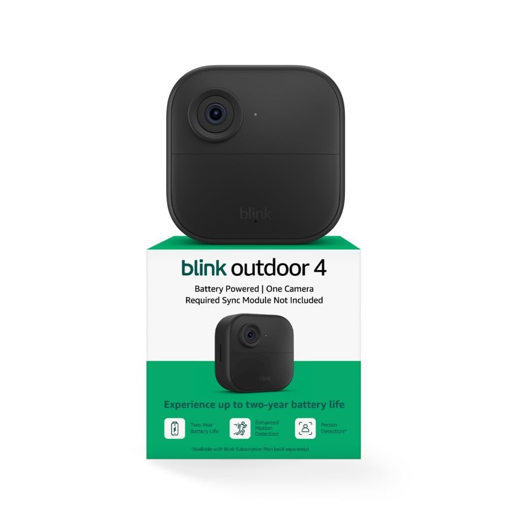 Blink Outdoor 4 (4th Gen) Wire-Free Smart Security Add On Camera HD 2-Way Audio