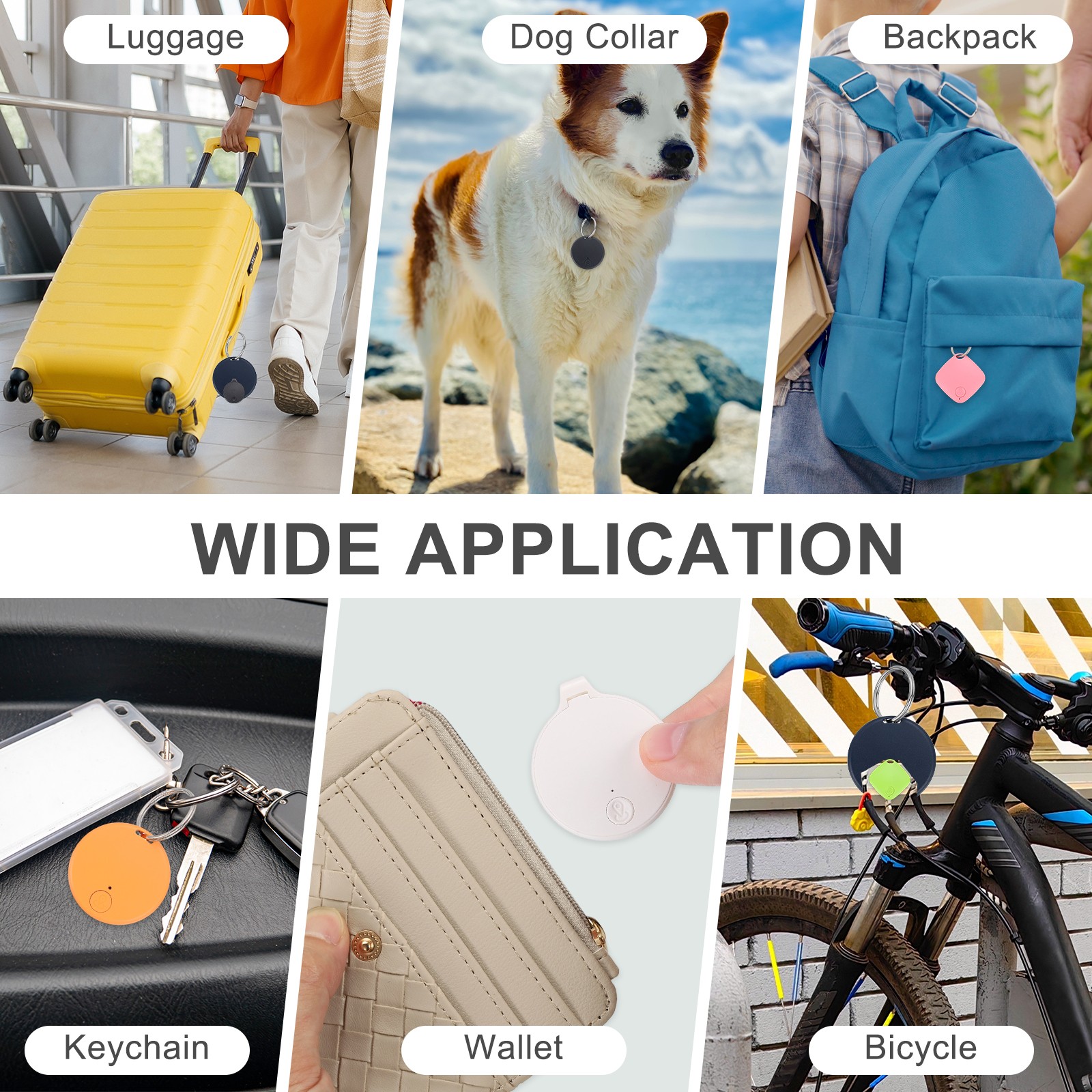 Bluetooth Tracker (for IOS) GPS Tracker Pink Round
