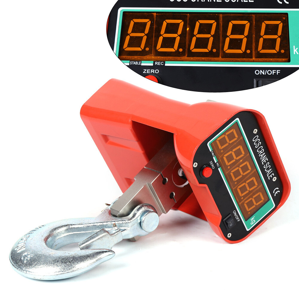 Digital Crane Hanging Scale 3000KG/6600LBS Heavy Duty Industrial w/LED Display