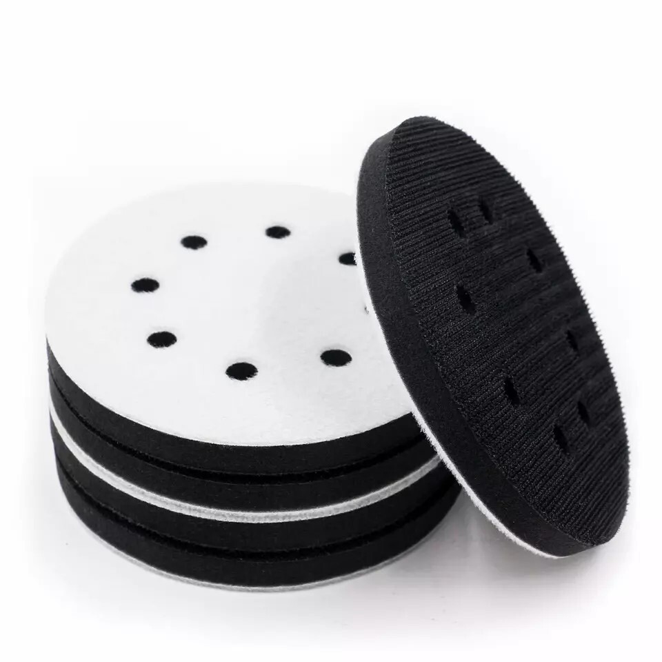 DA Sander 5" Foam Interface Pads 5 Pack Hook & Loop Backing
