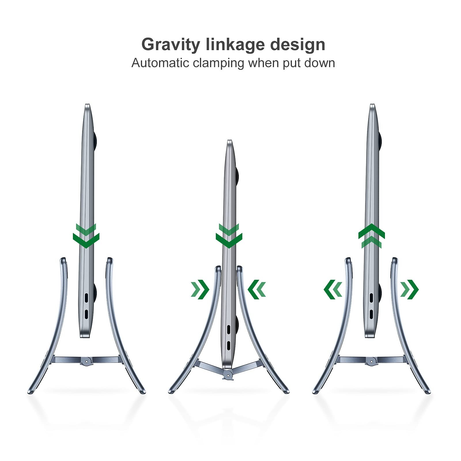nediea Vertical Laptop Stand,Gravity Auto Lock Computer Stand, Stand...
