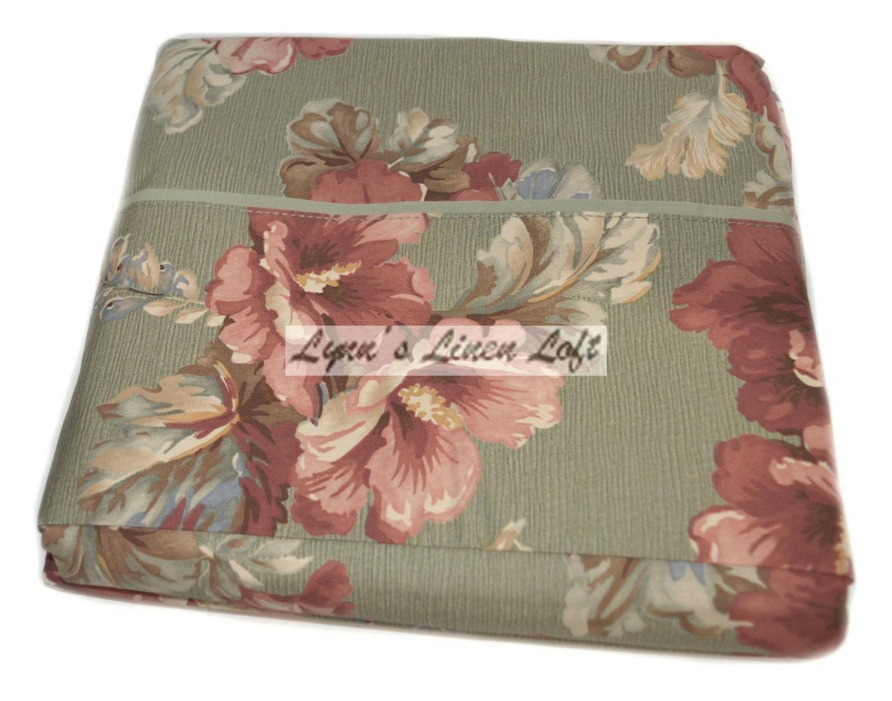 RALPH LAUREN Shetland Manor Floral KING FLAT DESIGNER SHEET NEW COTTON