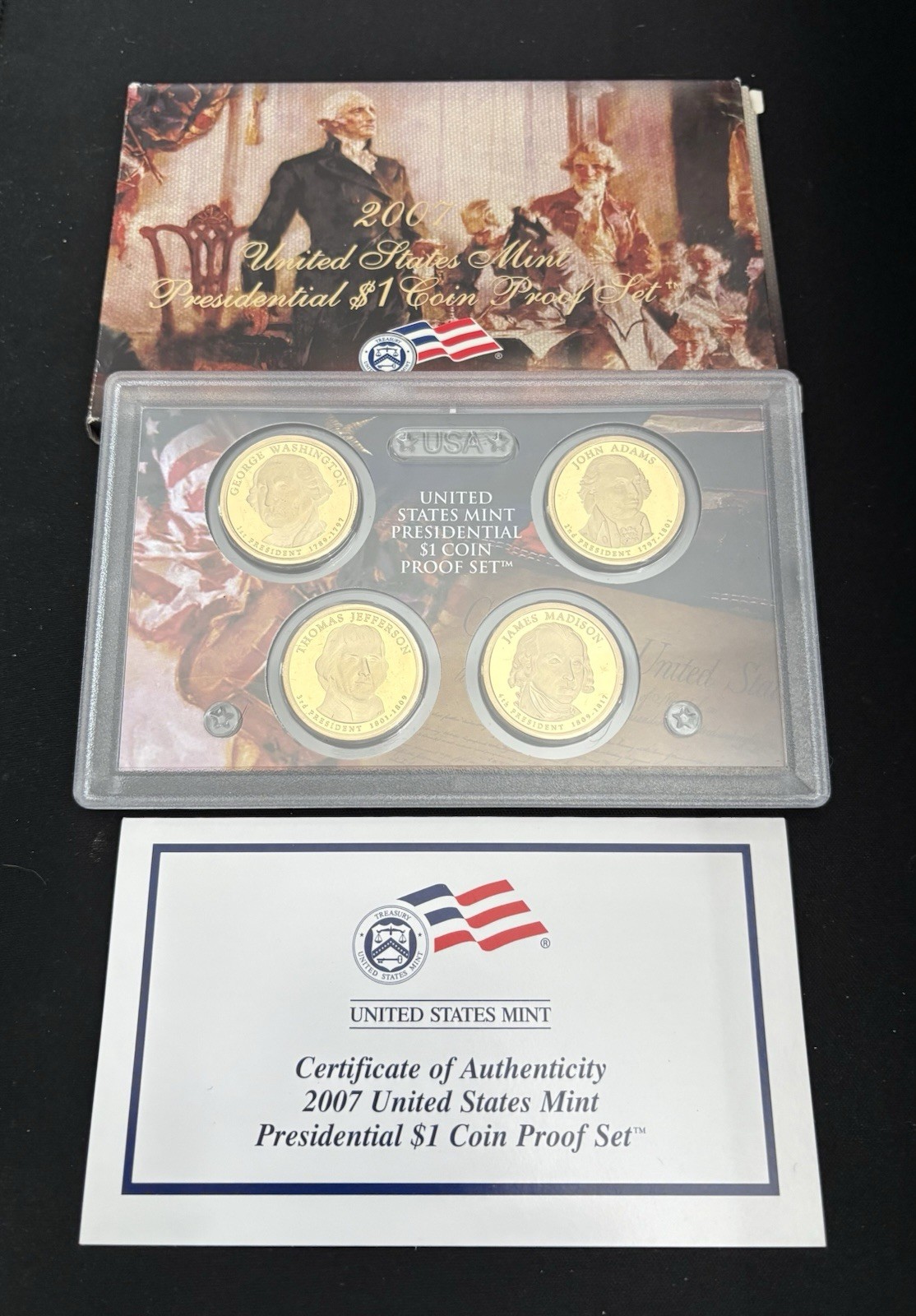 2007 US Mint Presidential $1 Coin Proof Set, Uncirculated