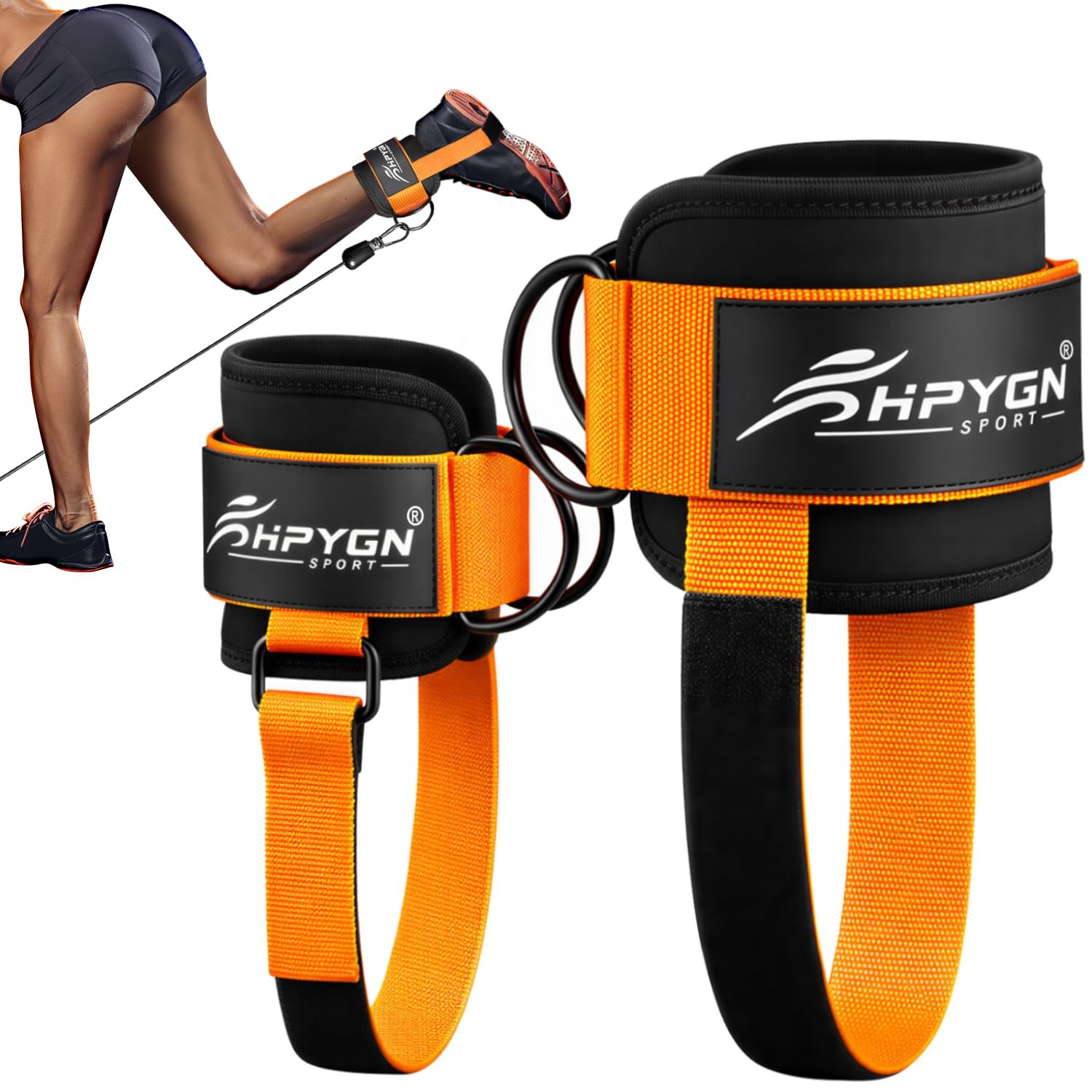 HPYGN Ankle Strap for Cable Machine, Padded Ankle Straps for Cable Machine Kic