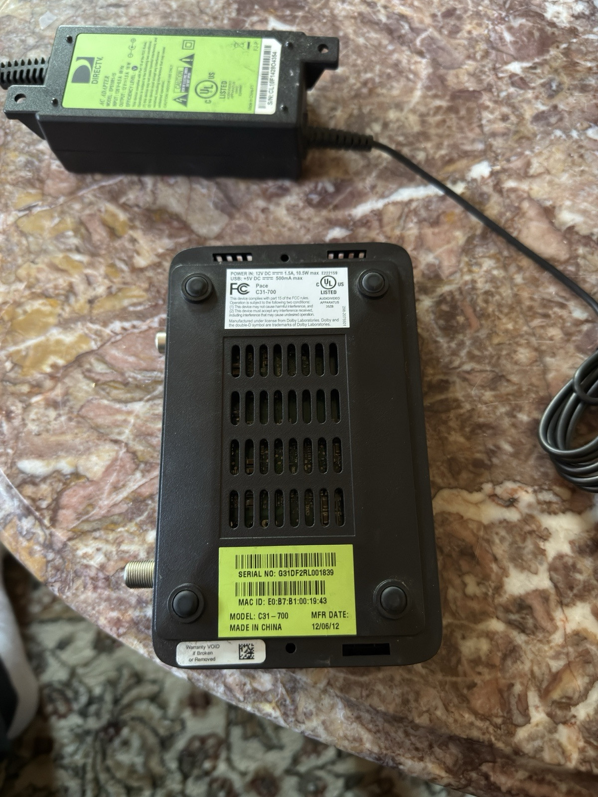 Directv HD Digital Satellite Receiver Direct TV C31-700