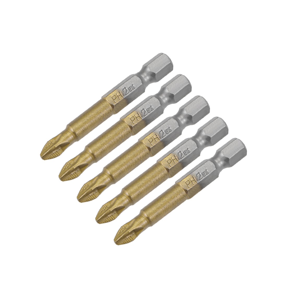 1/4" Phillips S2 Magnetic Hex Tail Tips H1/4x50mmxPH2 10pcs