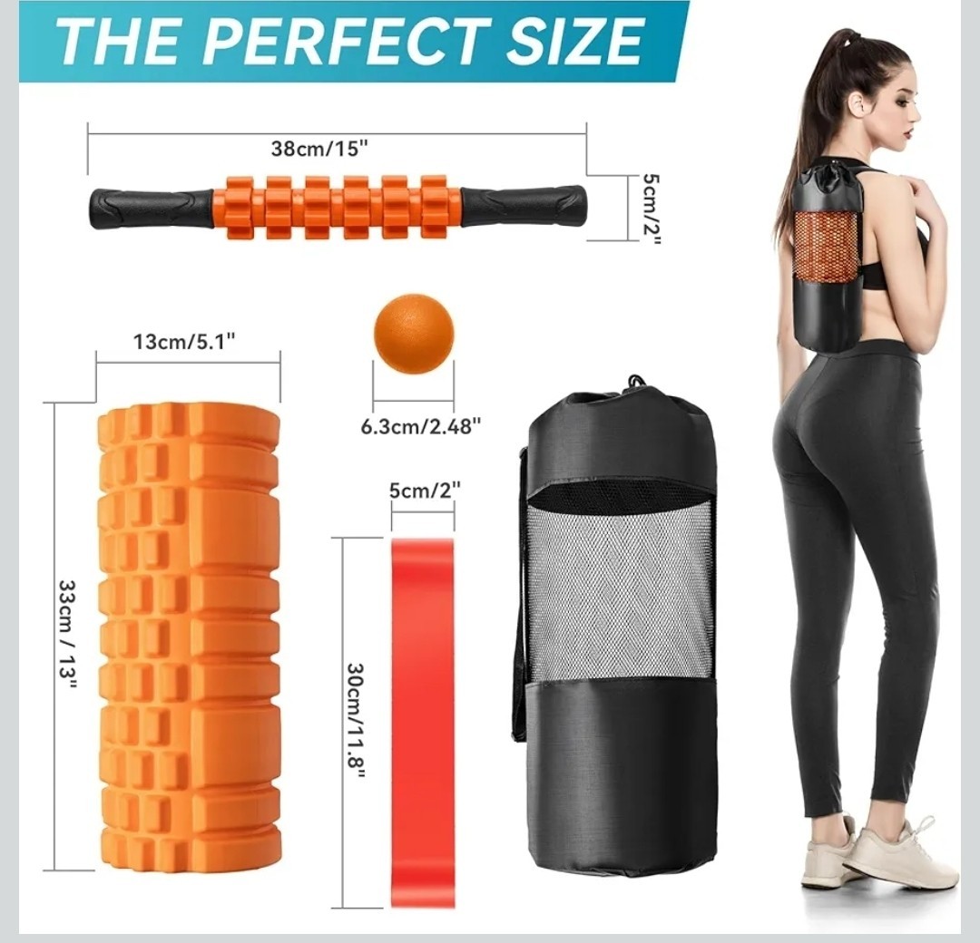 5 in 1 Deep Tissue Massage foam roller set