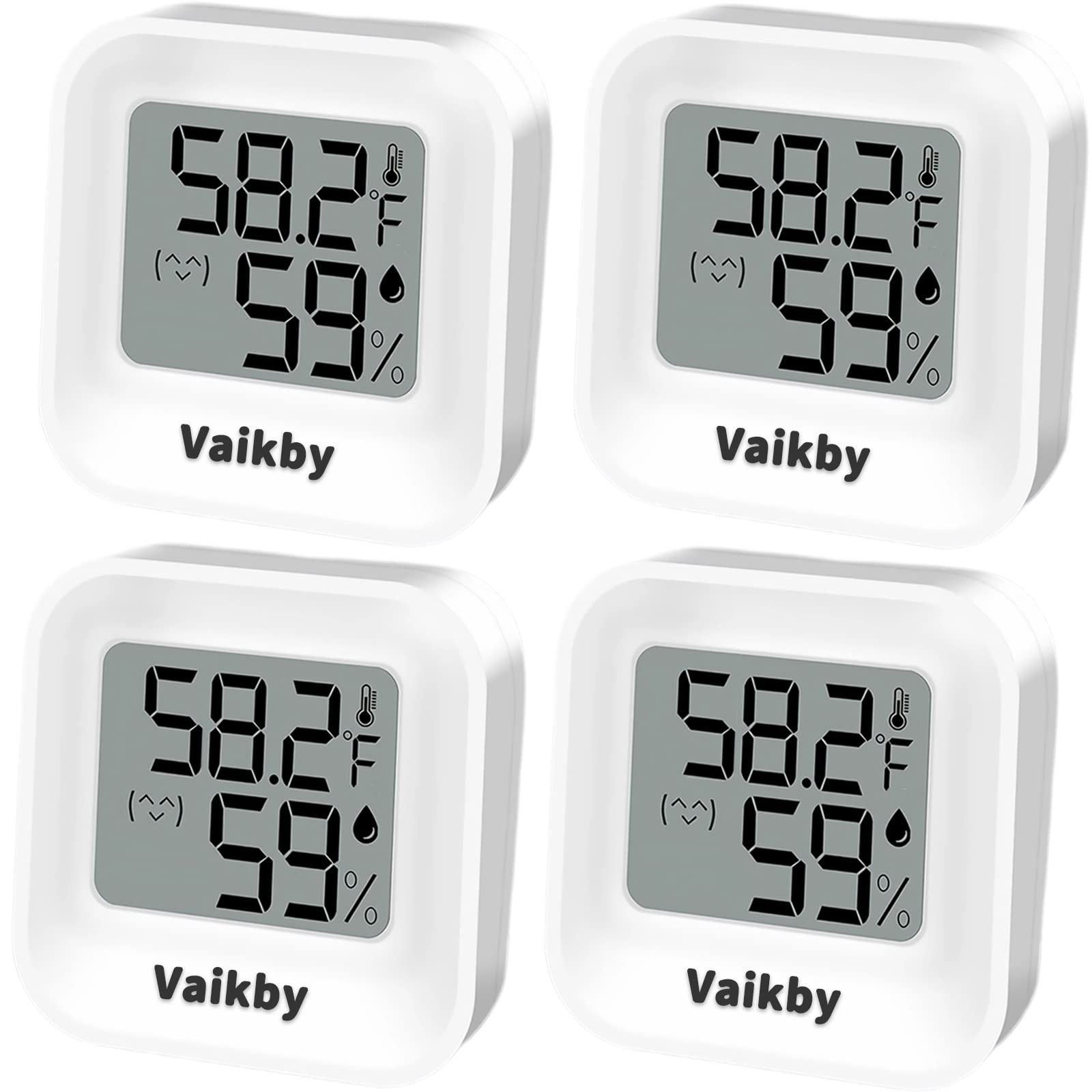 Indoor Humidity Meter Hygrometer 4Pack, Room Thermometer for Accurate Room...