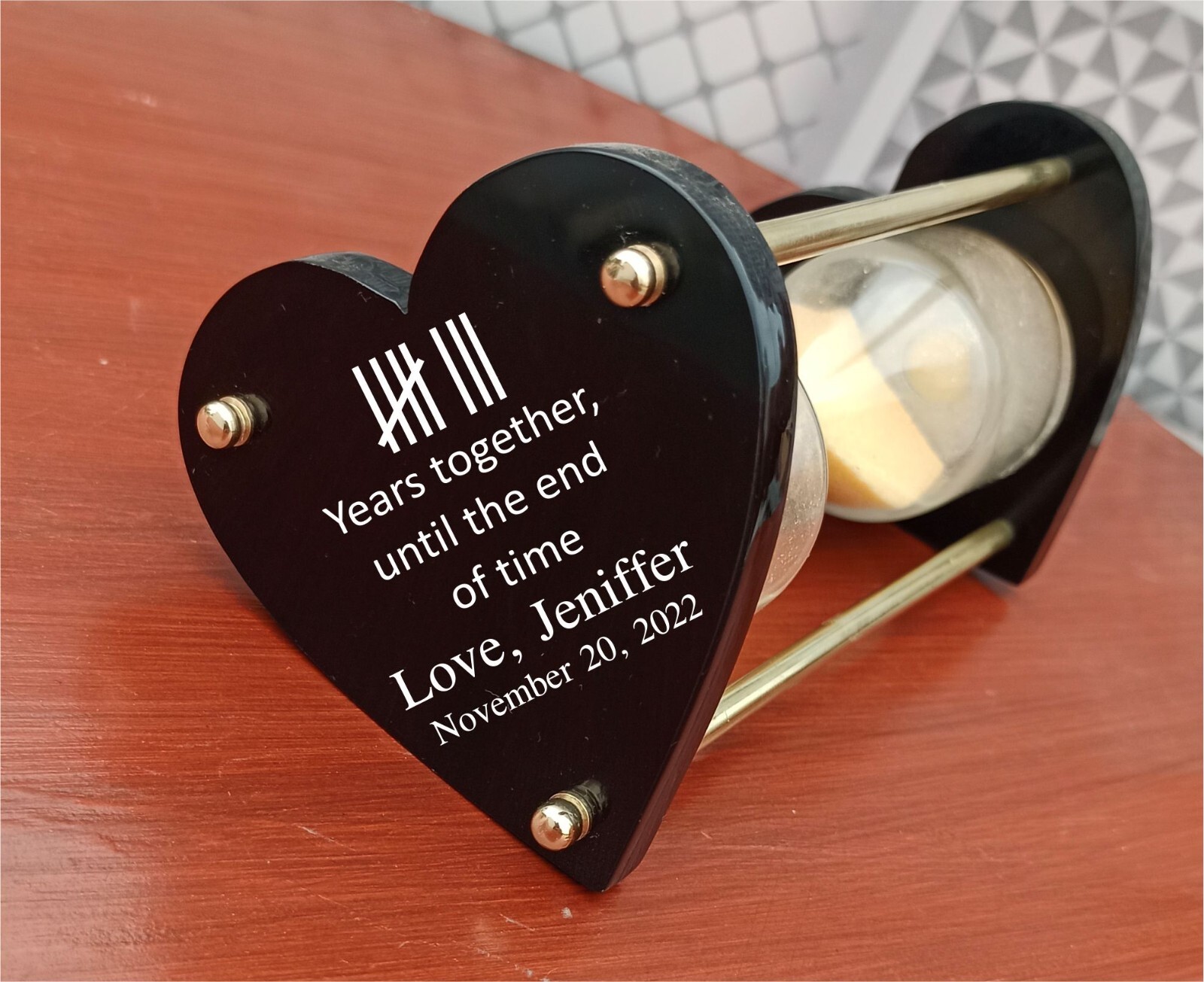 Sand Timer Engraved | Engraved hourglass | Custom Personalized Sand timer | Best