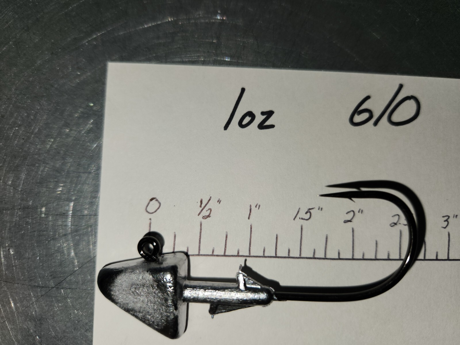 15 1oz S9 Shad Head Jigs on HD Mustad  4/0  5/0  6/0  7/0  or  8/0  BLN Hooks
