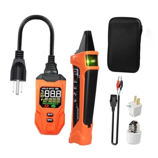 Circuit Breaker Finder with Large LCD Display, Rechargeable Circuit Tracer