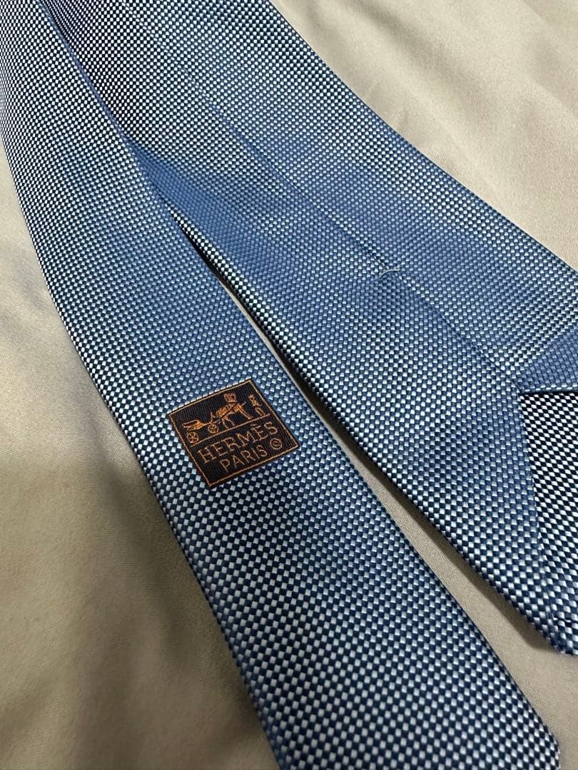 HERMES Light Blue Tie