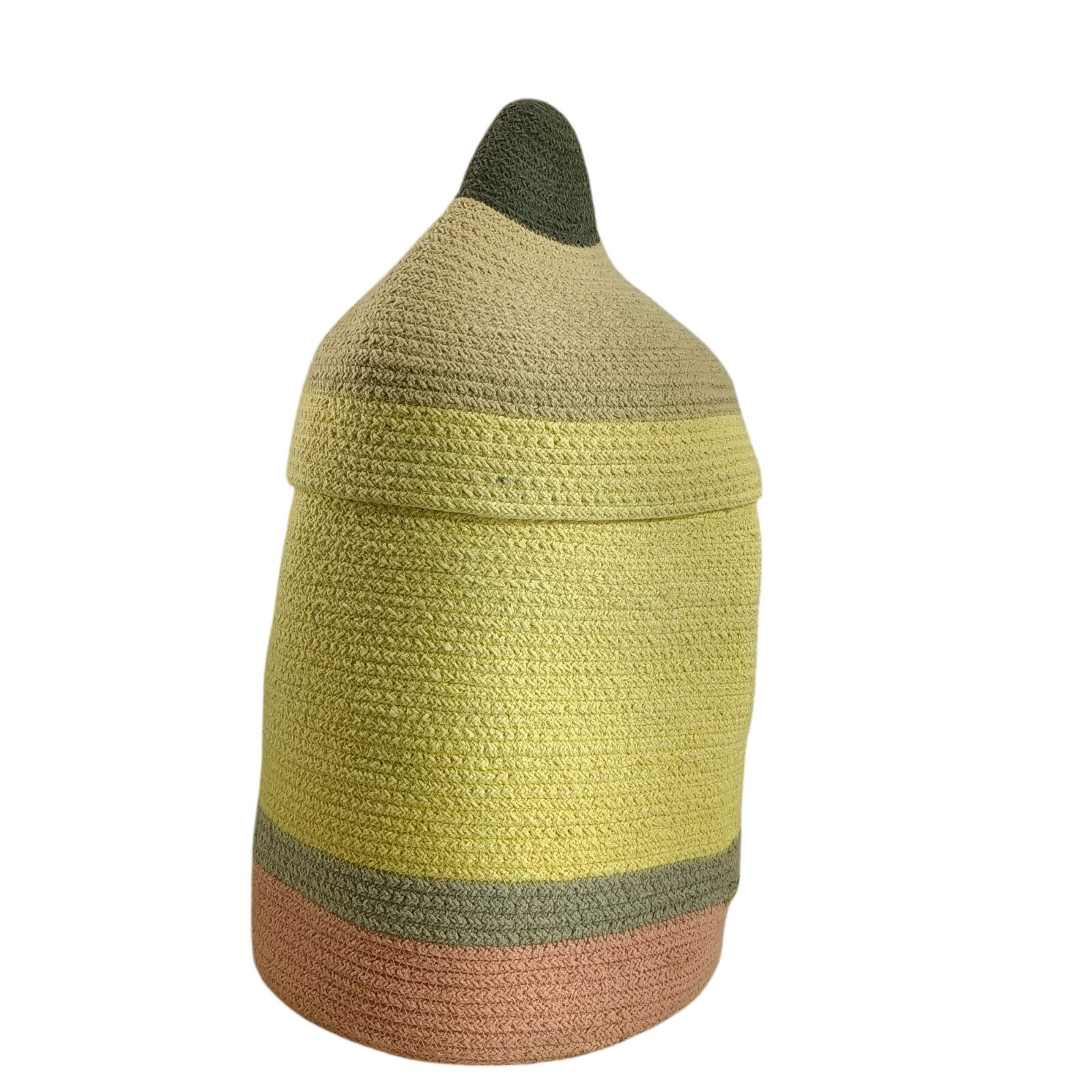 Lorena Canals Storage Handmade Woven Pencil Basket 17" Multicolor Decor
