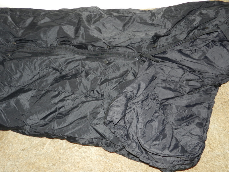 TENNIER Modular Sleeping Bag Intermediate Cold Black Zip Drawstring Mummy