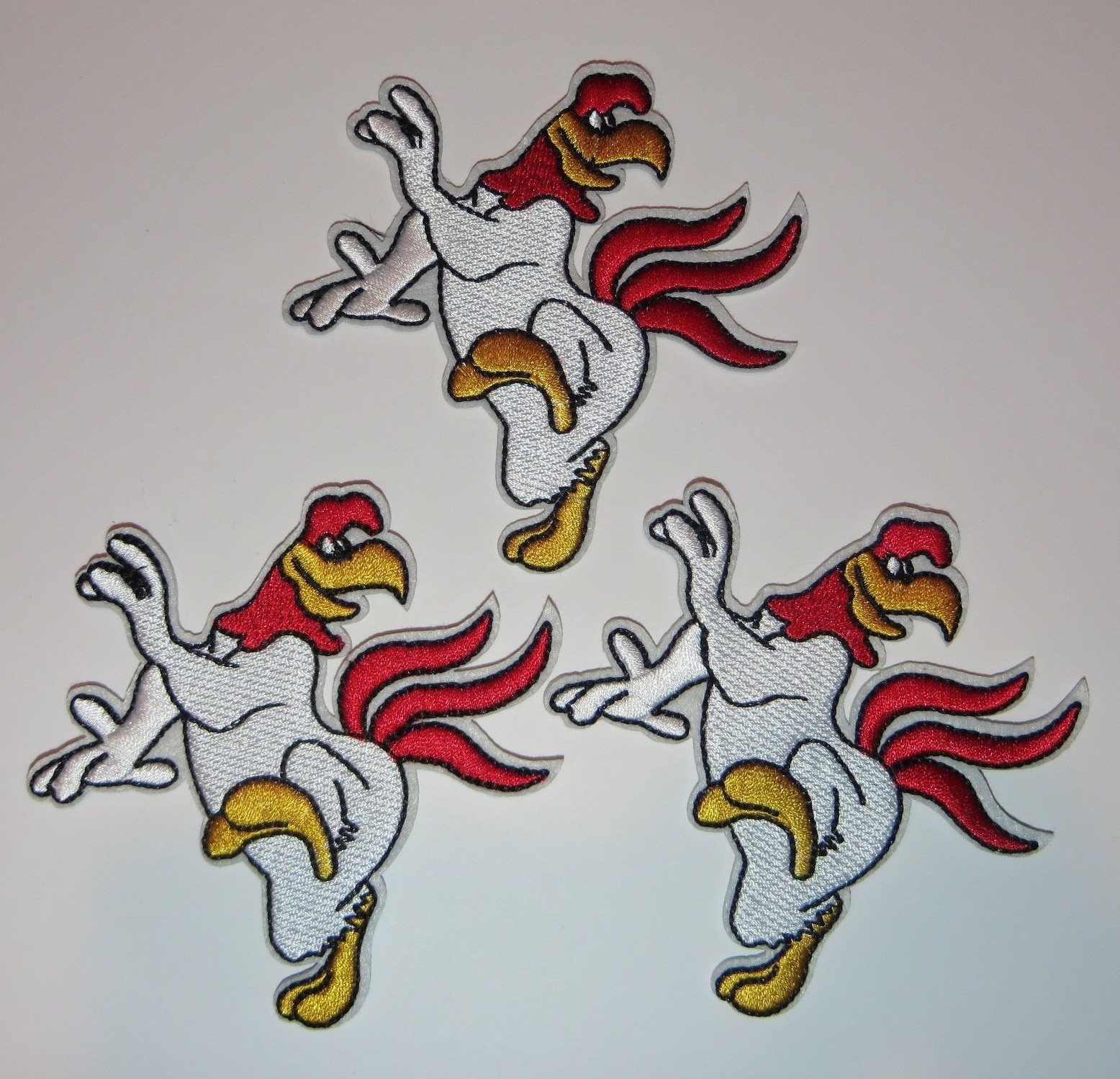 Looney Tunes Series Foghorn J. Leghorn 4" Embroidered Patch Set Of Three (3)