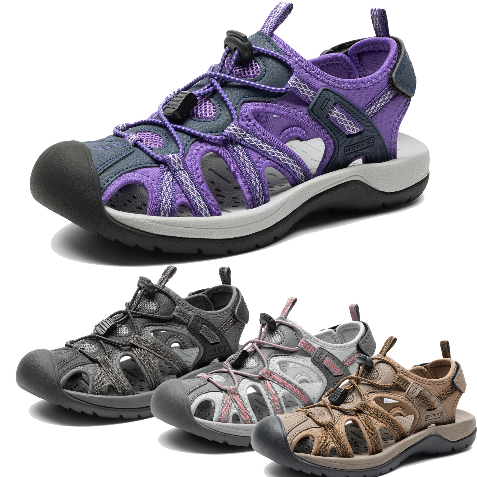 Women Hiking Sandals Quick-Dry Summer Sports Athletic Outdoor Beach Shoes