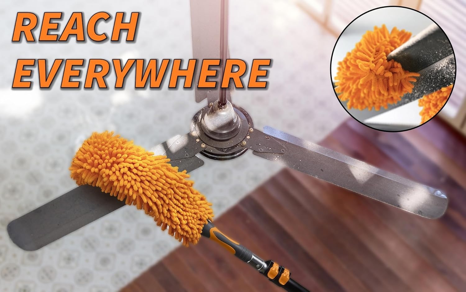 Ultimate High Ceiling Duster Kit, 36ft , Telescopic Pole, Anti-Scratch
