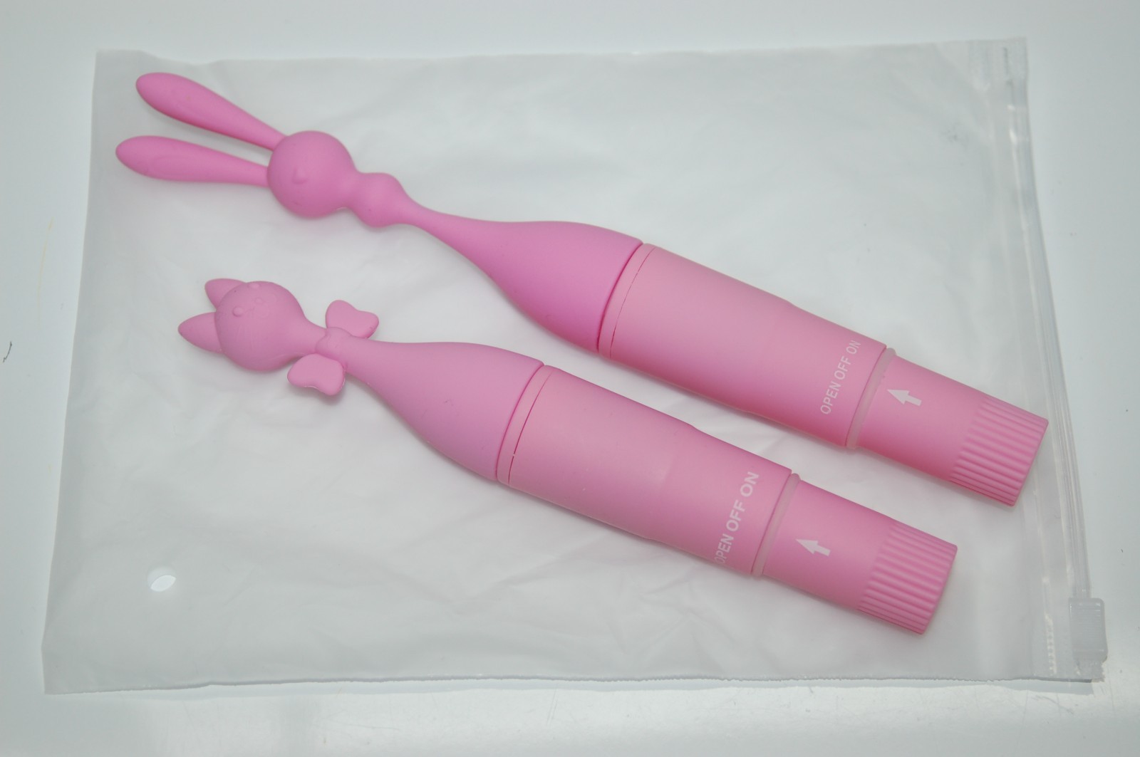 The 9's Clitterific Floppy Eared Rabbit and Kitty Cat Clitoral Vibrators - New