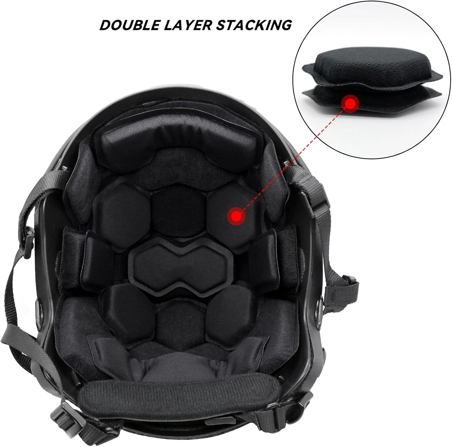 Tactical Airsoft Helmet Pads Internal Memory Foam Foam Protective Cushion Buffer