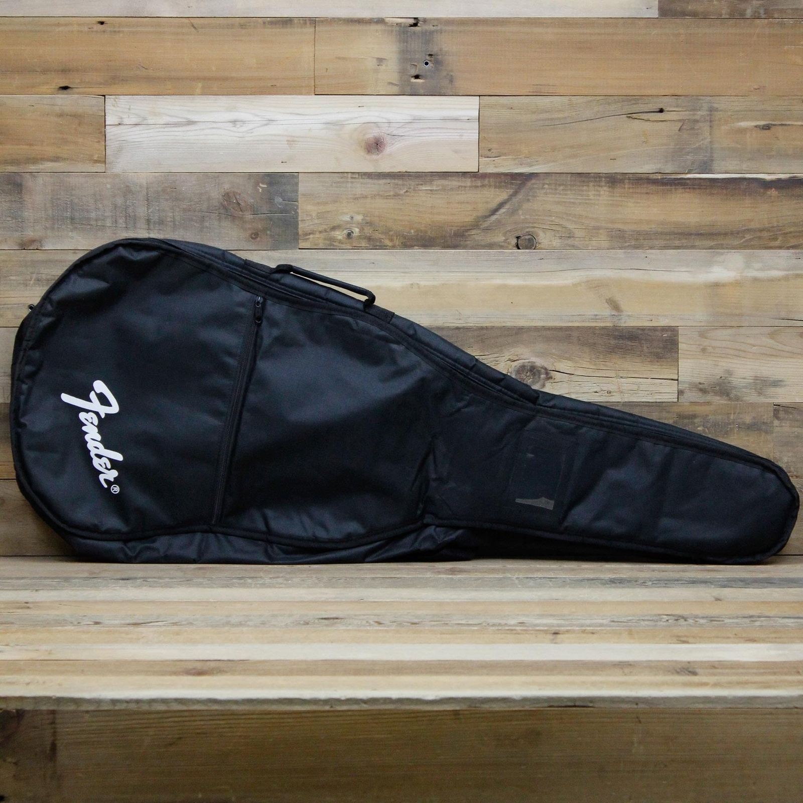Black Fender Light Padded Backpack Style Electric Guitar Gig Bag w/ Logo