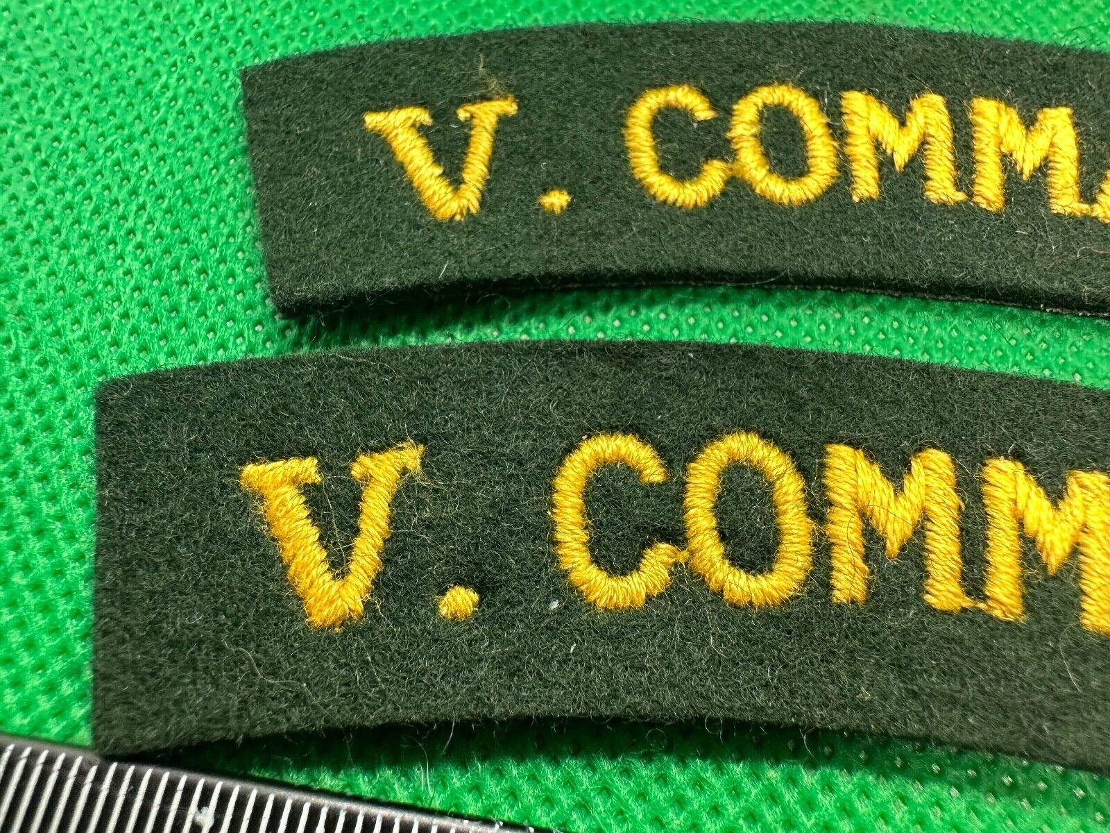 V (5th) Commando British Army Shoulder Titles - WW2 Onwards Pattern