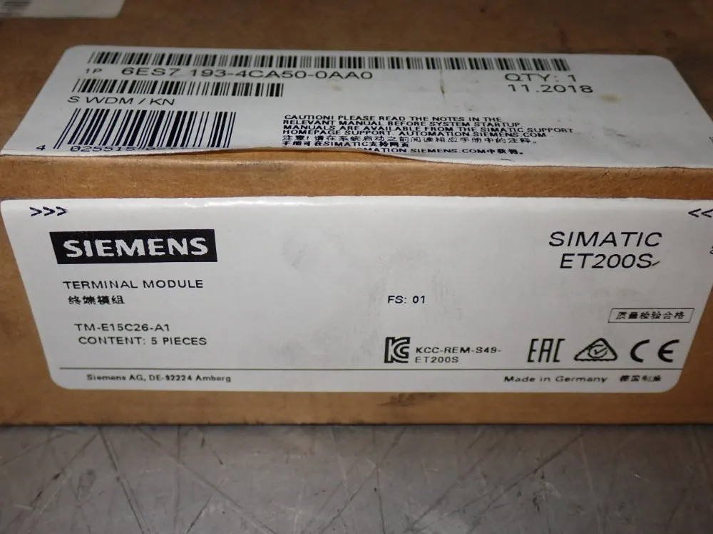 SIEMENS TERMINAL MODULES 6ES7-193-4CA50-0AA0