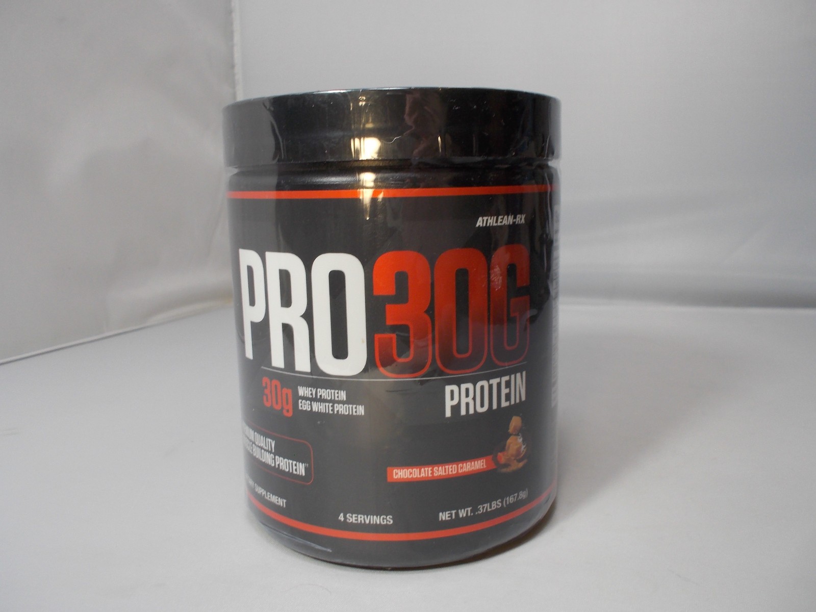 PRO30G 30G Whey Protein Chocolate Salted Carmel Net WT .37LBS Sealed Free S&H