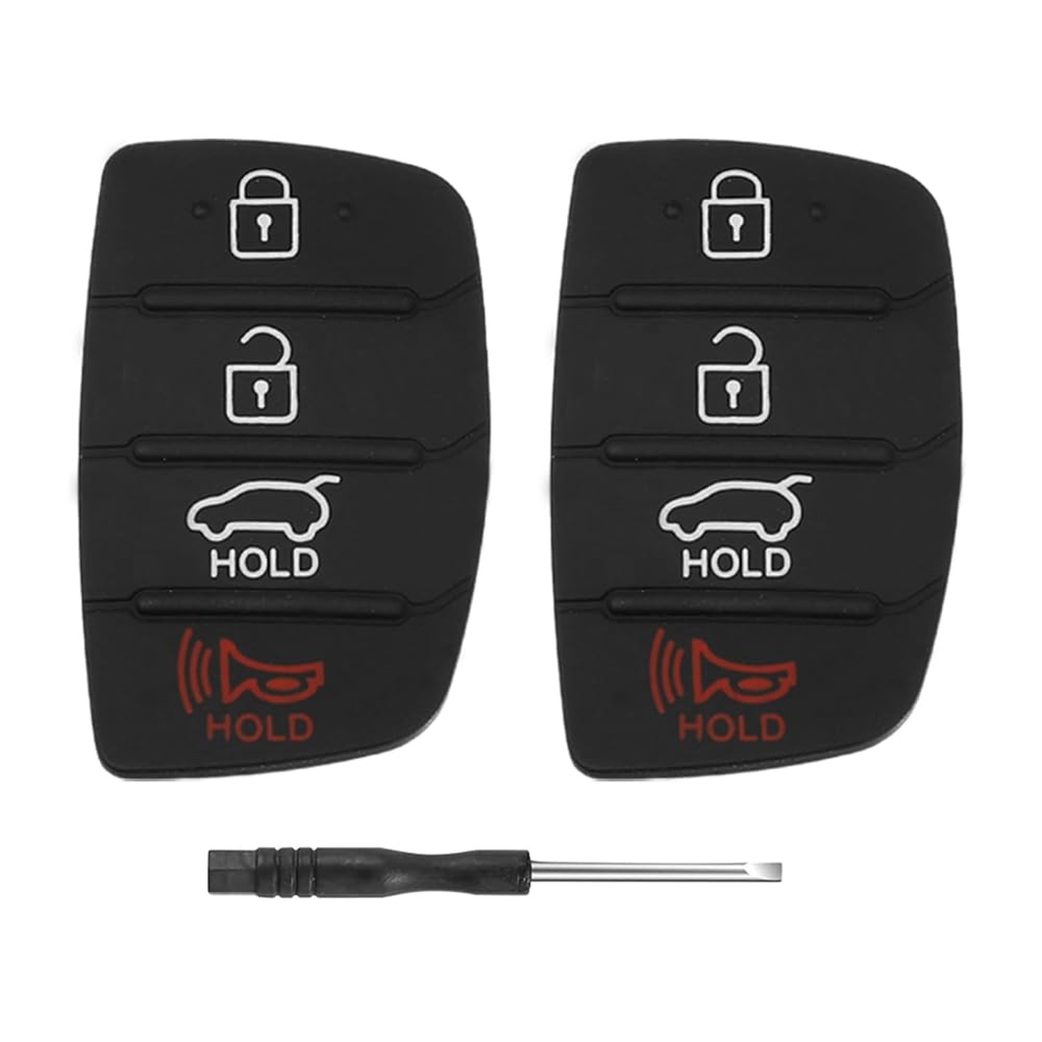 Key Fob Rubber Button Pad Replacement for Hyundai Santa Fe Sport Sonata 2018 ...