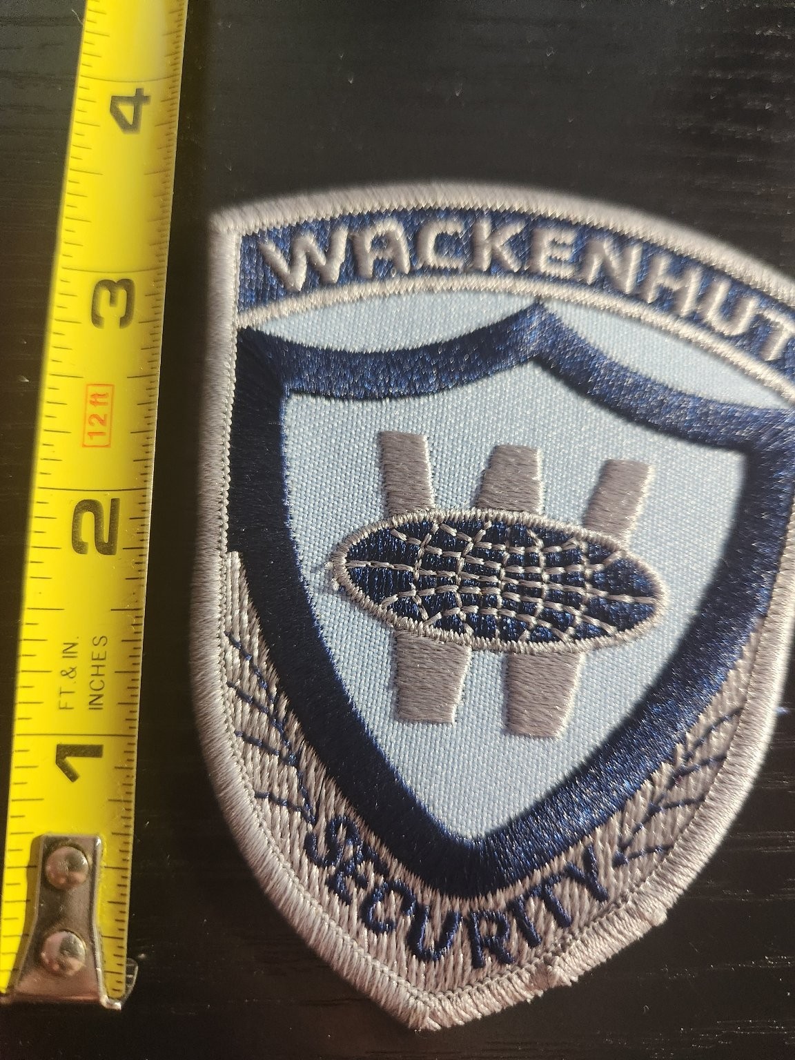 WACKENHUT SECURITY Embroidered Patch Shield Logo 3.75" Collectable Only