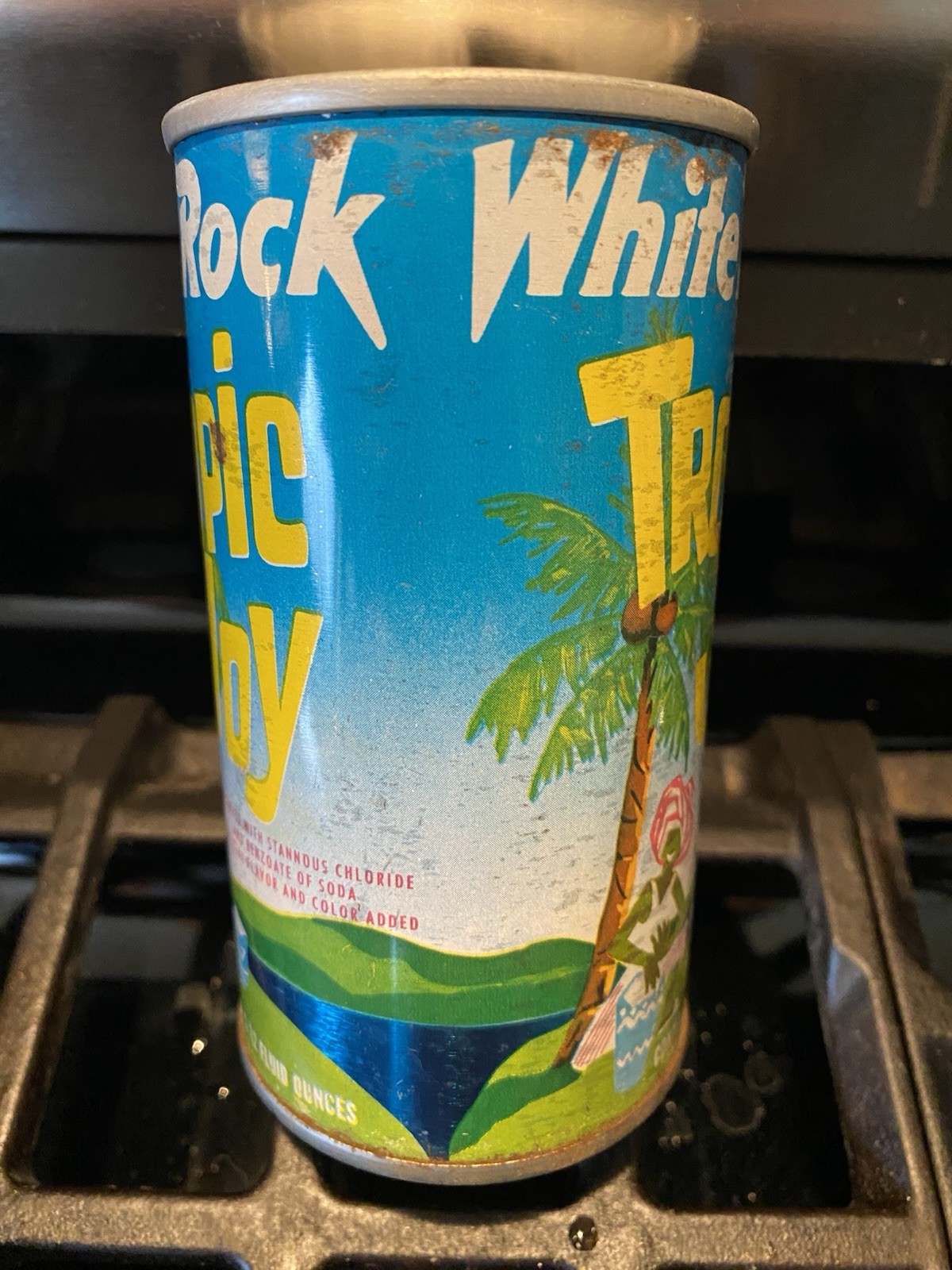 WHITE ROCK TROPIC🌴 JOY PULL TAB STEEL WIDE SEAM CAN