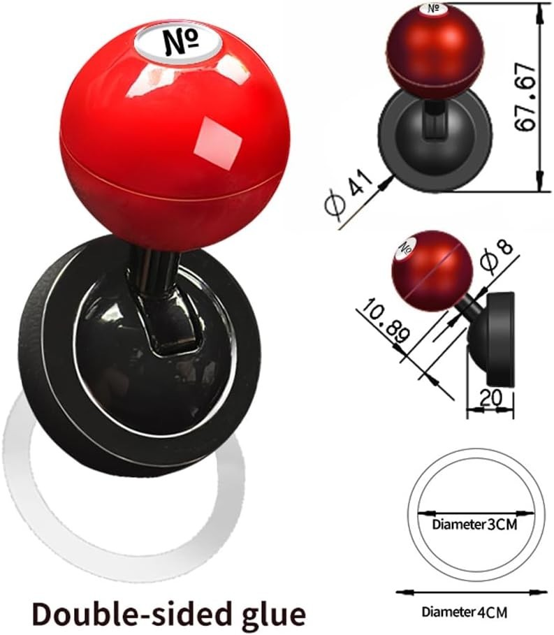 Push Start Button Cover, Joystick Car Starter Protector, Metal One-Touch Push