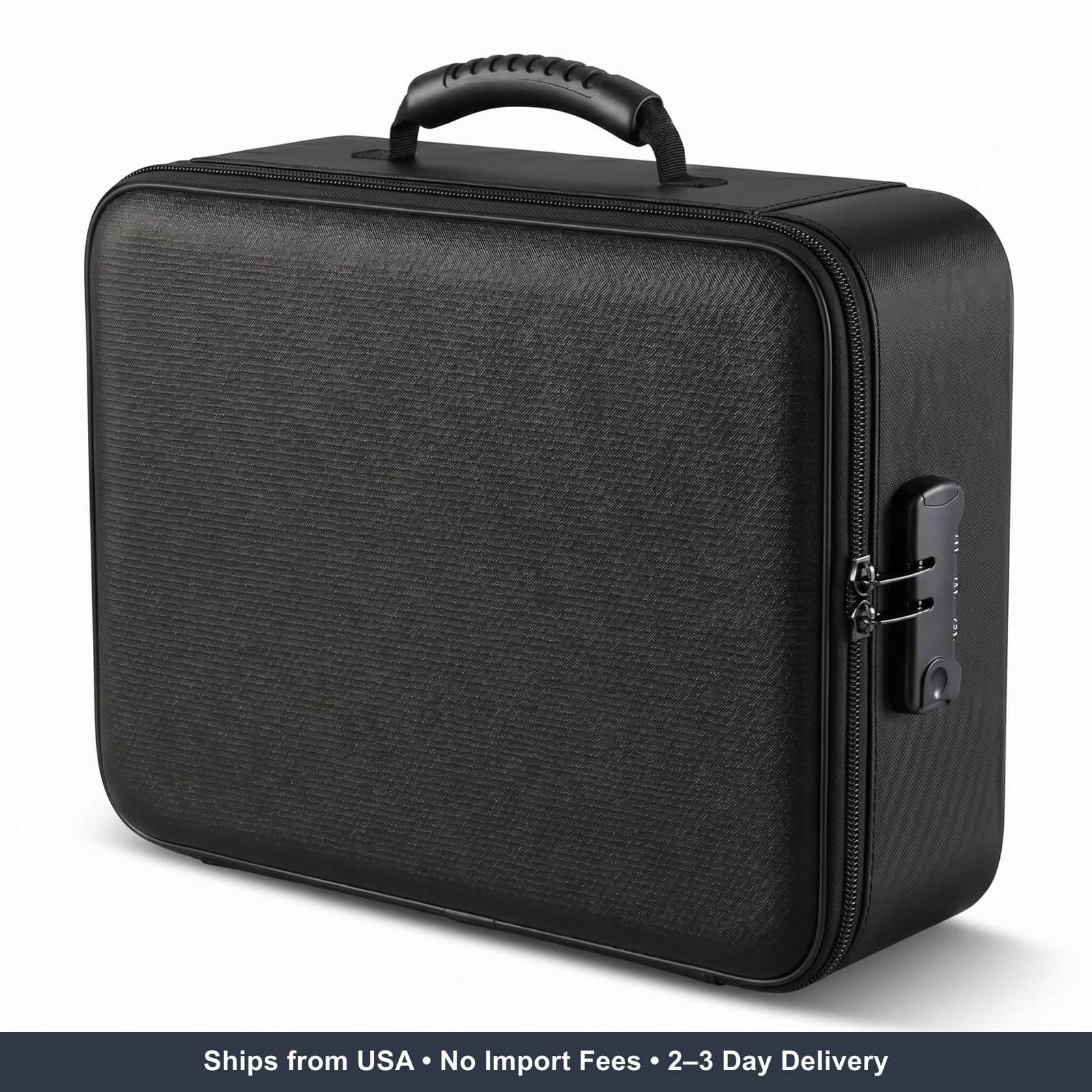 Fireproof Document Box (Soft-Shell) with Lock, 5200°F Fireproof & Water-Resistan