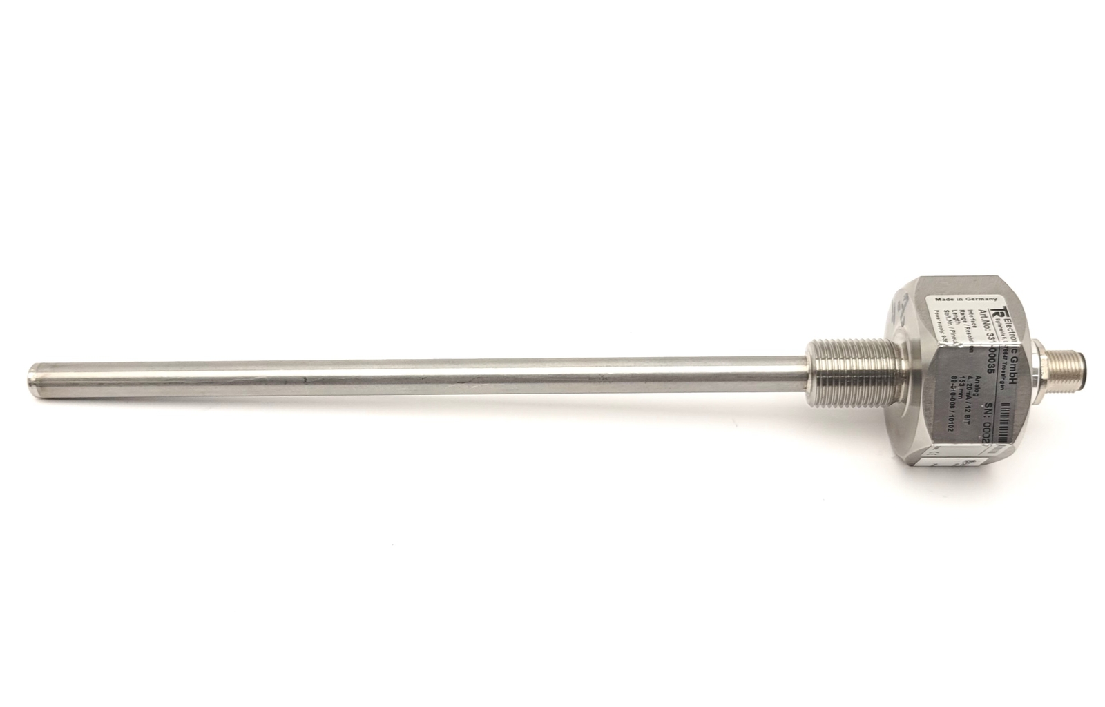 TR Electronic 331-00035 Analog Linear Encoder 4-20mA, 153mm Length, M12 4-Pin