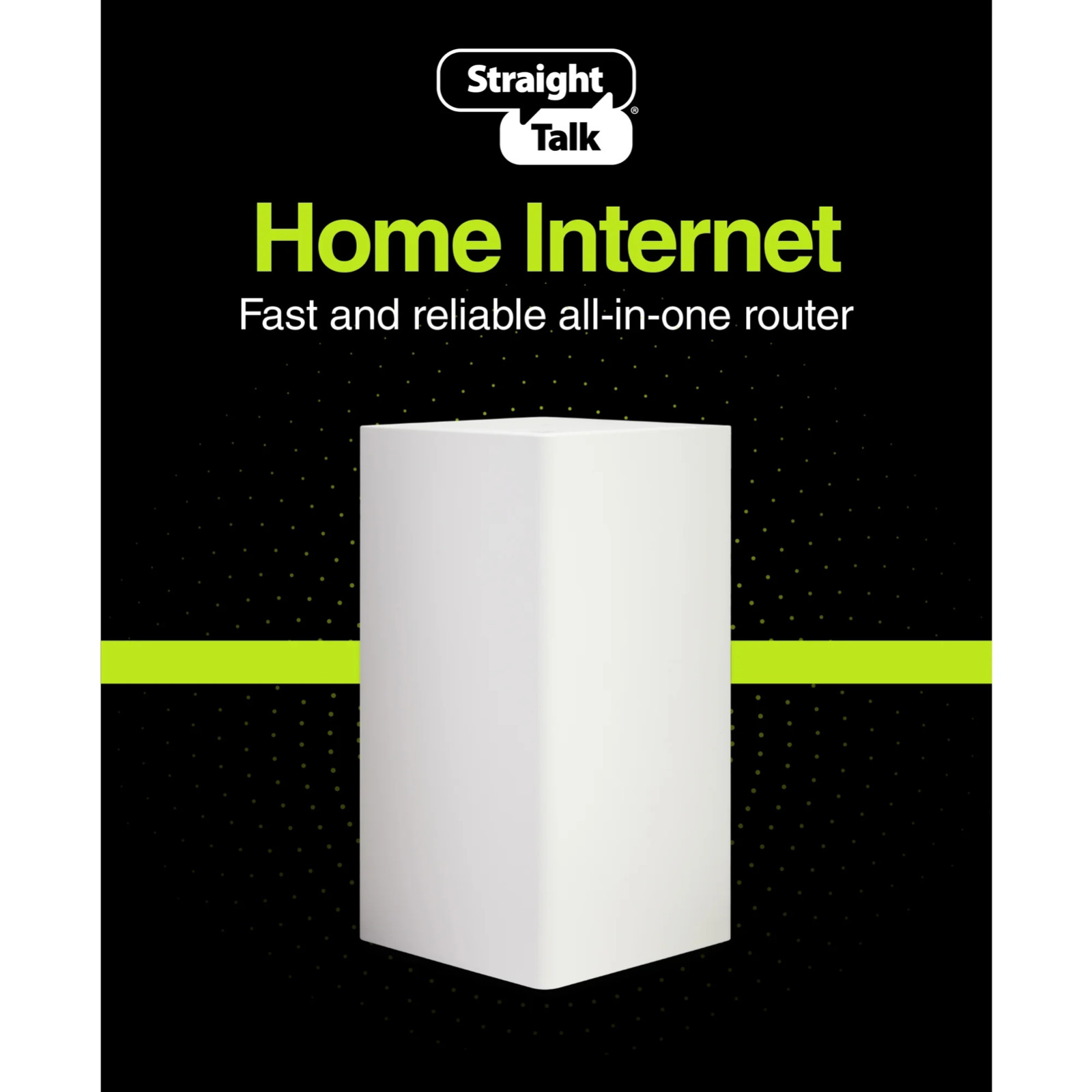 Straight Talk Home Internet Router 5G-LTE, White - Home Internet Prepaid Service