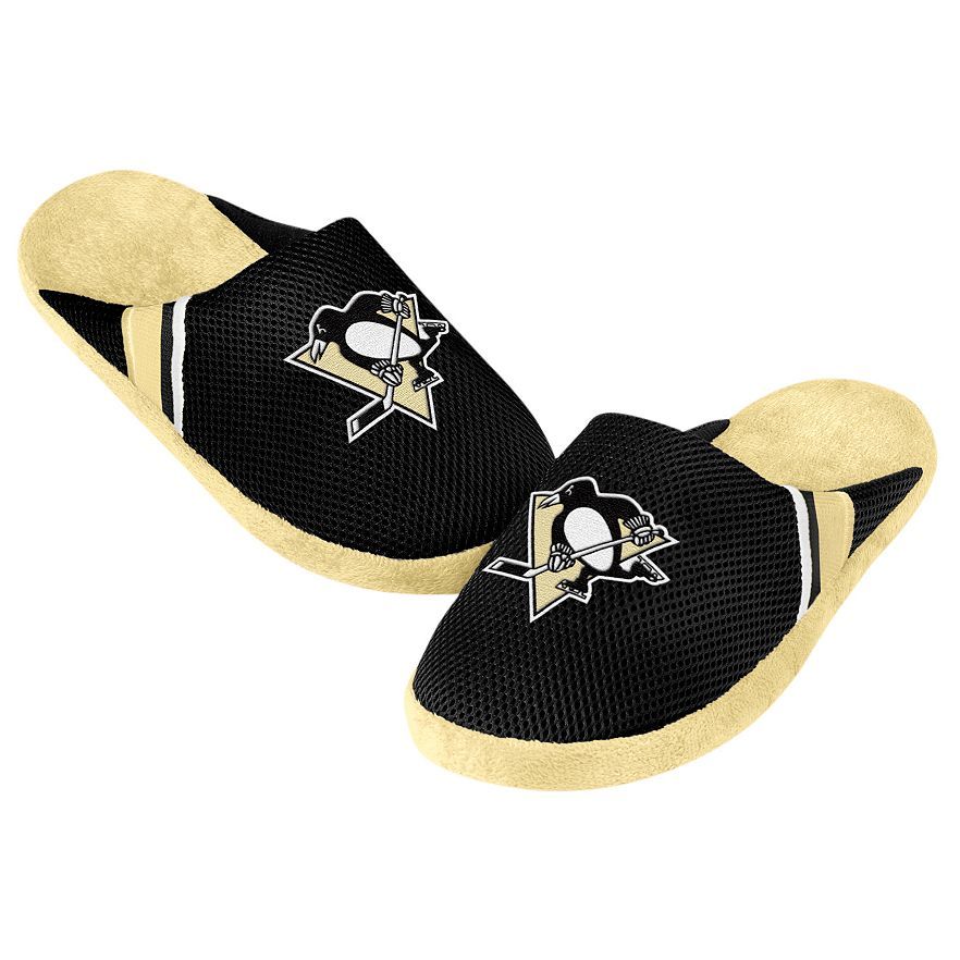Pittsburgh Penguins Team Jersey Indoor/Outdoor Slippers ~ Size LRG (11-12) ~ NWT