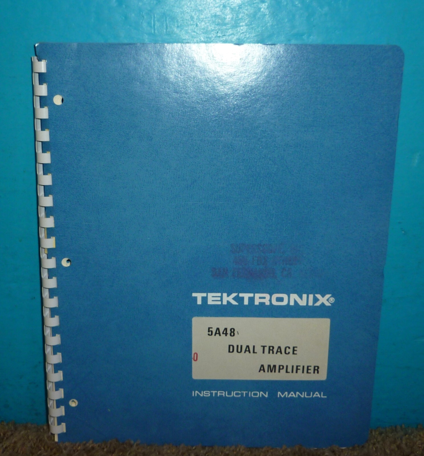 Tektronix Type 5A48 Dual Trace Amplifier Instruction Manual OEM 1973