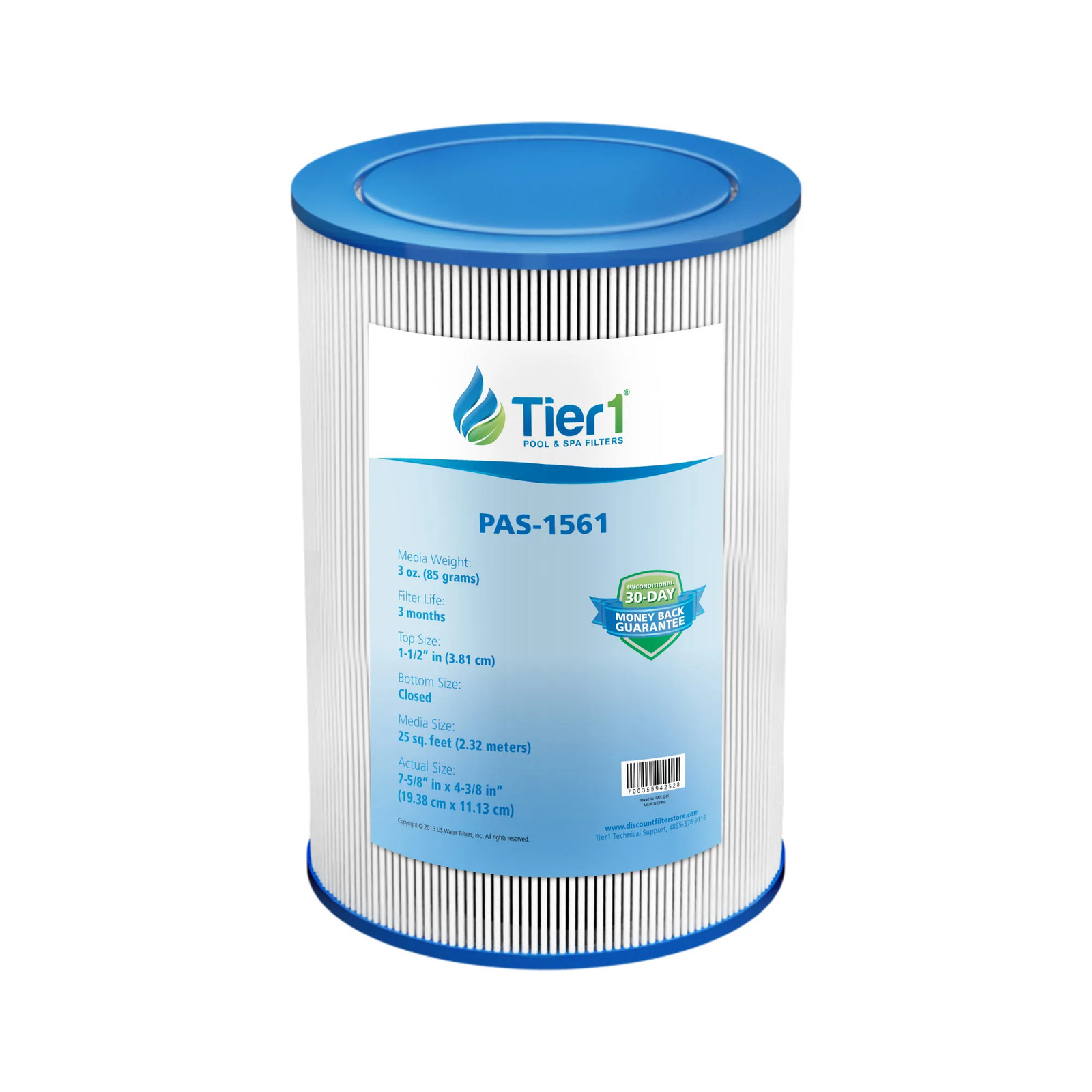 Fits Vita Spa 179192 Pleatco PVT25N-P4-M FC-0186 Antimicrobial Filter Cartridge