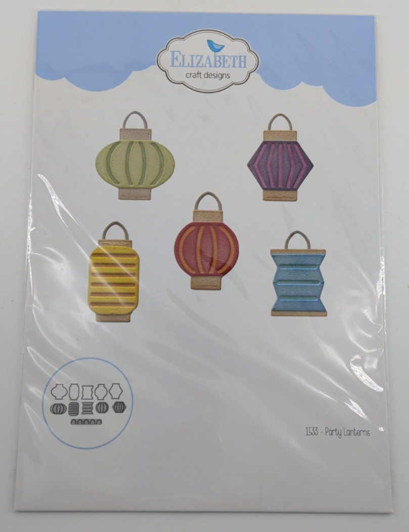 Elizabeth Crafts Designs Party Lanterns #1533 Steel Cutting Dies New