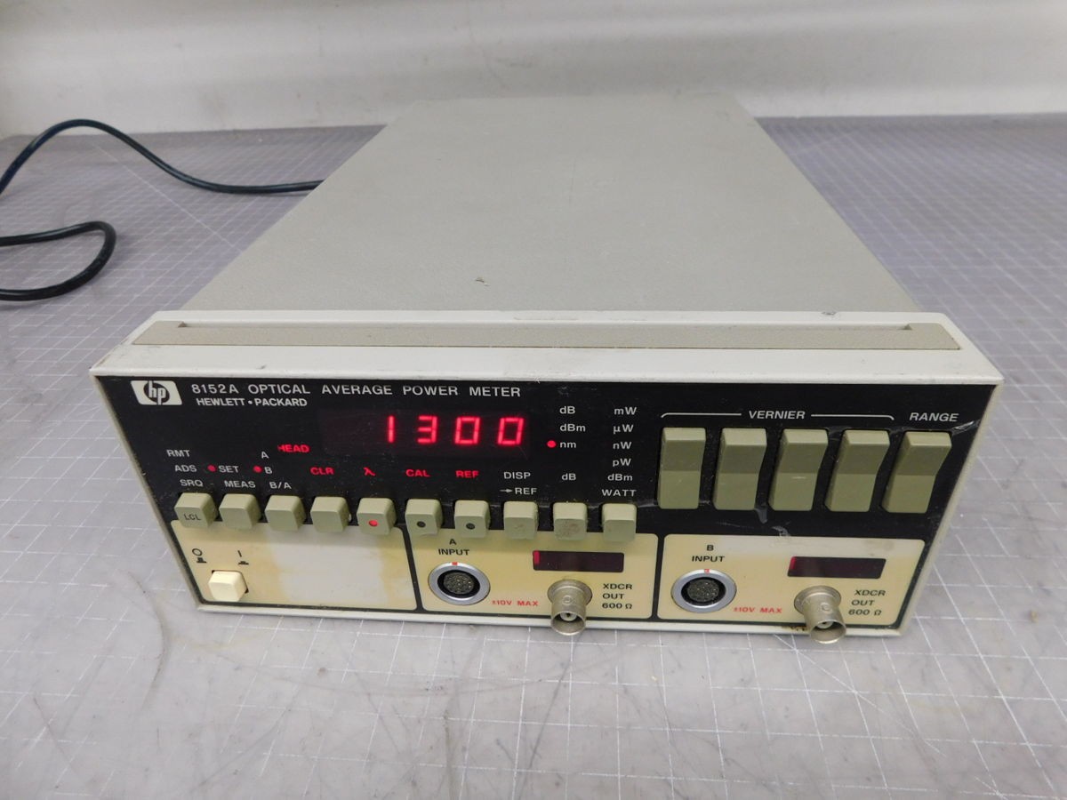 HP 8152A OPTICAL AVERAGE POWER METER M7185