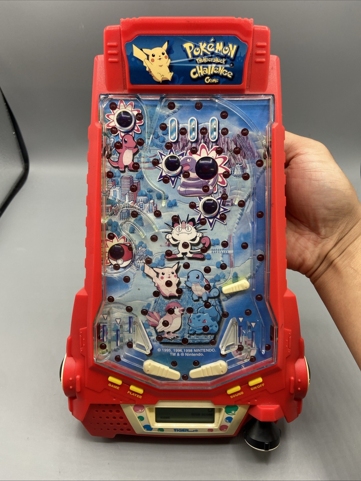 Vintage 1999 Tiger Pokemon Thundershock Challenge Pinball Game NO SOUND