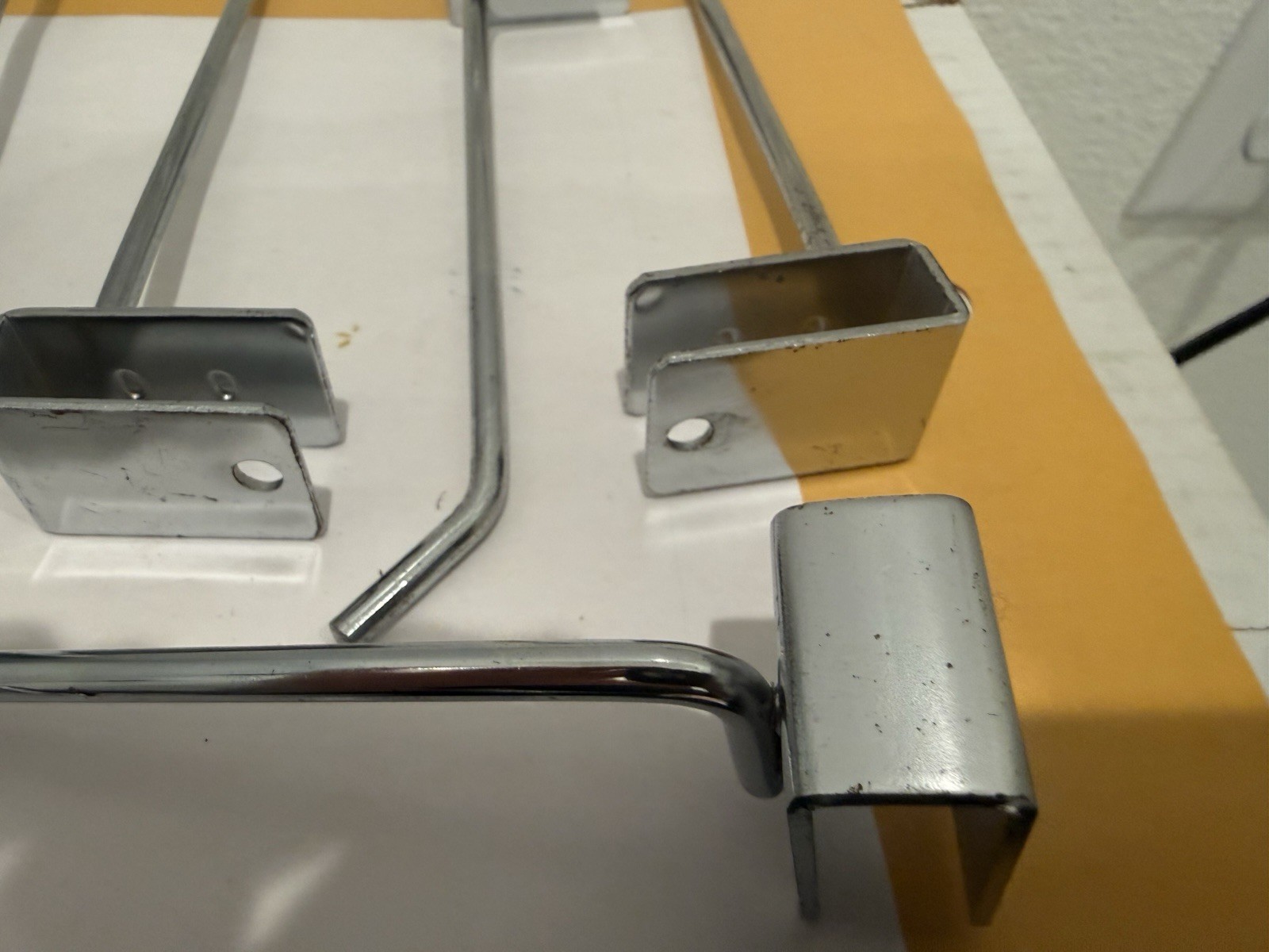 New Qty (10) Econoco H6 Rectangular Tubing Display Hook, 6", Chrome Finish